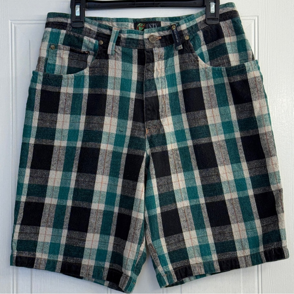 Vintage Rusty Mens Plaid Shorts EUC.  30W